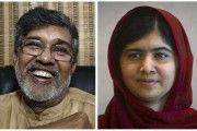 Malala Yousafzai and Kailash Satyarthi