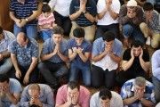 Muslim New Yorkers praying on Eid al-Fitr last year