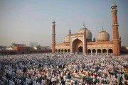 Prayers at the Jama Masjid in Delhi